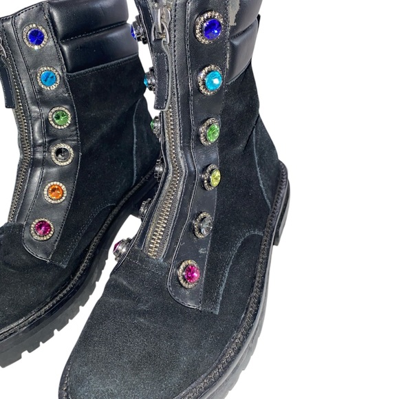 Kurt Geiger bejeweled black boots - Picture 7 of 13